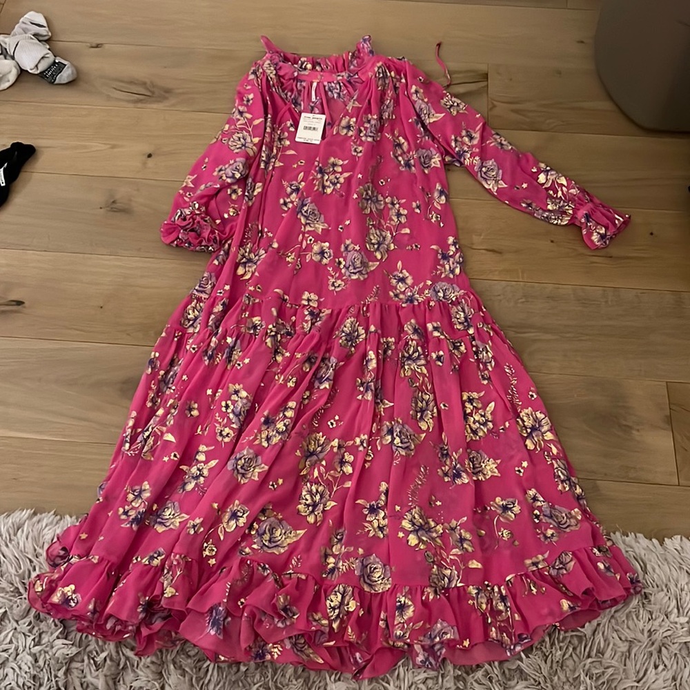 Free People floral dress - never worn with tags